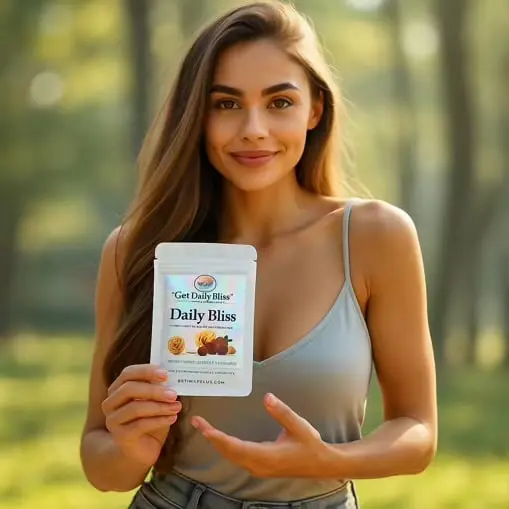Daily Bliss multi mushroom supplements and chocolates
