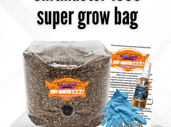 Manure Based All-In-One ShitMaster 1000 Mushroom Super Grow Bag