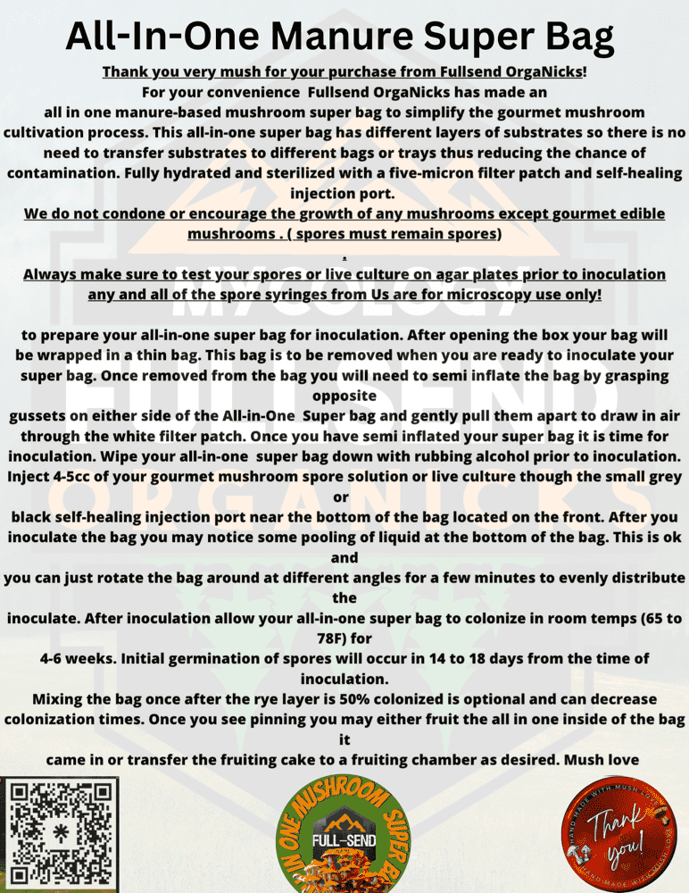 all in one mushroom grow bag all in one mushroom grow bag