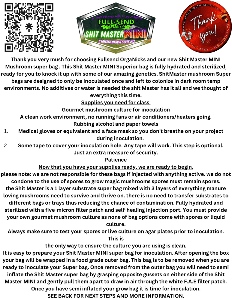 mushroom grow bag & kits instructions mushroom grow bag & kits instructions
