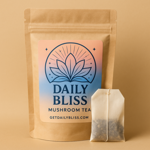 Daily Bliss Functional Mushroom Tea | 6-Mushroom Blend